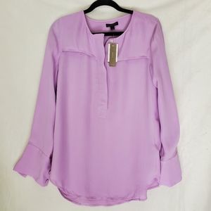 NWT J Crew Lavender Long Sleeve Top Size 6